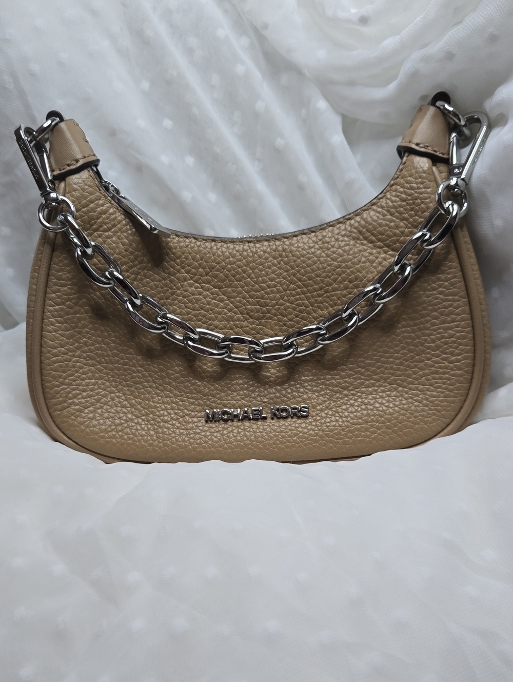 Michael Kors Tan Mini Pebbled Leather Bag
